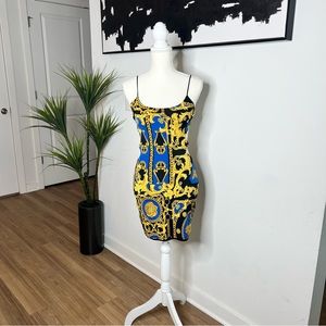 Versace Inspired Mini Dress